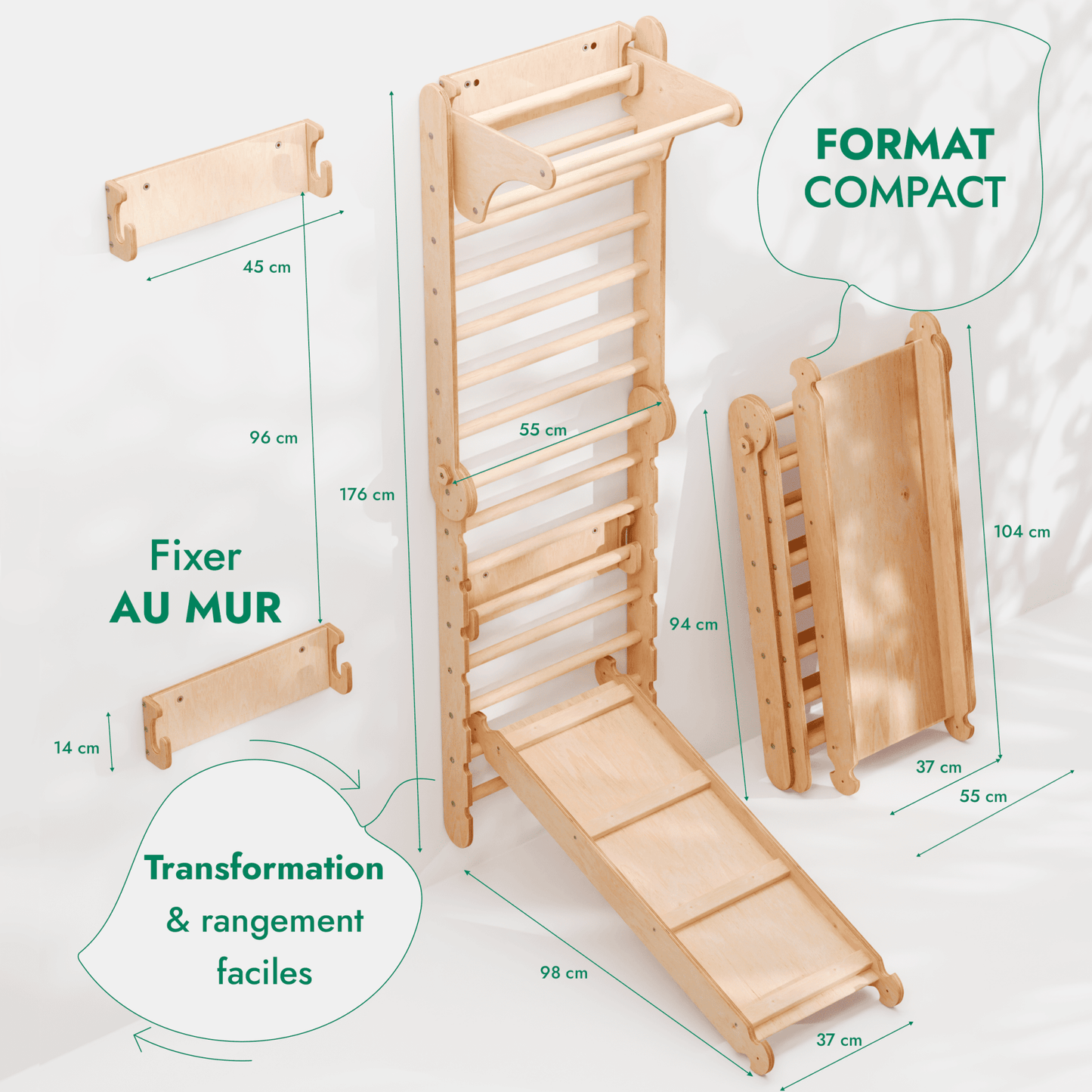 6in1 Kletterwand Indoor - “Gebraucht – Wie neu”